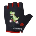 Chiba Fahrrad Handschuhe Cool Dinosaurier schwarz Kinder - 1 Paar