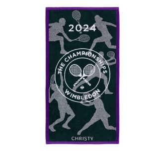 Christy Duschtuch Wimbledon Champ Towel 2024 grün 133x70cm