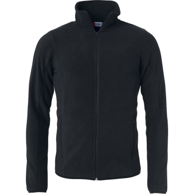 Clique Fleecejacke Basic Polar - mit Stehkragen - schwarz - Herren