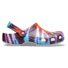 Crocs Classic Tie-Dye Graphic Clog multi/bunt Sandale Herren/Damen