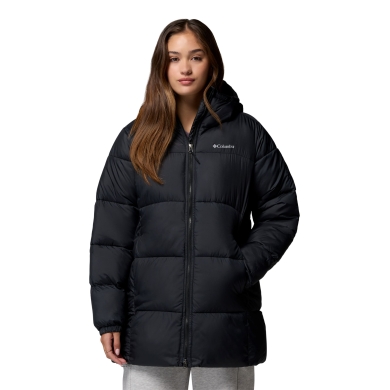 Columbia Stepp-Daunenjacke Puffect II Mid Hooded (Thermarator™-Isolierung) schwarz Damen