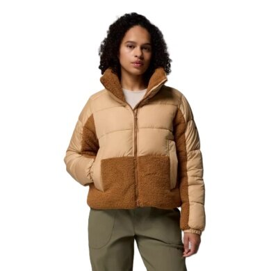 Columbia Winterjacke Leadbetter Point II Sherpa Hybrid (Thermarator™ Isolierung, weiche Sherpa-Einsätze) hellbraun Damen