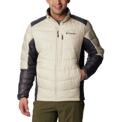 Columbia Winter-Steppjacke Labyrinth Loop (wärmend dank Daunenfüllung, Omni-Heat Infinity) beige/stonegrau Herren