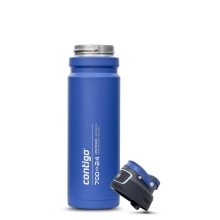 Contigo Thermo-Trinkflasche Free Flow Autoseal vakuum-isolierte (auslaufsicher) 700ml blau - 1 Flasche
