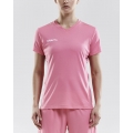 Craft Sport-Shirt (Trikot) Squad Solid (lockerer Schnitt, schnelltrocknend) pink Damen