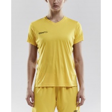Craft Sport-Shirt (Trikot) Squad Solid - lockere Schnitt, schnelltrocknend - gelb Damen