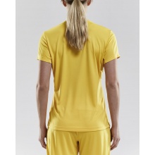 Craft Sport-Shirt (Trikot) Squad Solid - lockere Schnitt, schnelltrocknend - gelb Damen