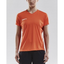 Craft Sport-Shirt (Trikot) Squad Solid - lockere Schnitt, schnelltrocknend - orange Damen