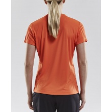 Craft Sport-Shirt (Trikot) Squad Solid - lockere Schnitt, schnelltrocknend - orange Damen