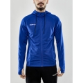 Craft Trainingsjacke Evolve Hood - strapazierfähige Mid-Layer-Kapuzenjacke aus Stretchmaterial - kobaltblau Herren