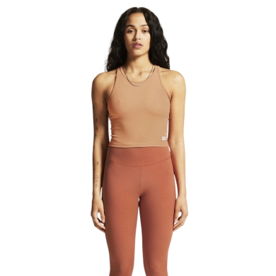 Craft Sport-Tank Collective Rib (Rippenstruktur, elastisches Material) braun Damen