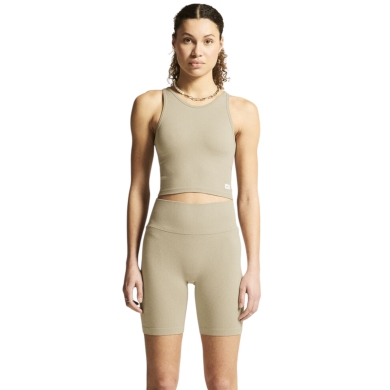 Craft Sport-Tank Collective Rib (Rippenstruktur, elastisches Material) beige Damen