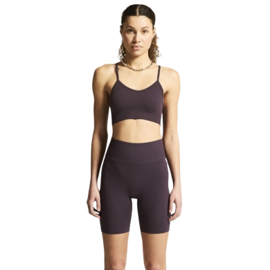 Craft Sport-BH Collective Rib Strap Sports Bra (Rippenstruktur, elastisches Material) pflaumeviolett Damen