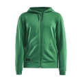 Craft Kapuzenpullover Hoodie Community FZ (Front-Reißverschluss, sportliche Passform) grün Herren
