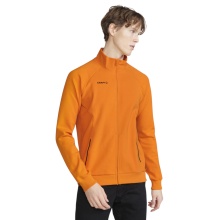 Craft Trainingsjacke Core Soul Full Zip (Front-Reißverschluss, weiches Material) orange Herren