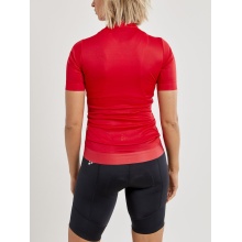 Craft Fahrrad-Shirt Core Essence Jersey Tight Fit (optimale Bewegungsfreiheit) rot Damen