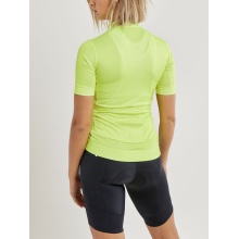 Craft Fahrrad-Shirt Core Essence Jersey Tight Fit (optimale Bewegungsfreiheit) neongelb Damen