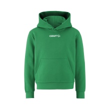 Craft Kapuzenpullover Community 2.0 Logo Hoodie (athletische Passform) grün Kinder