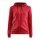 Craft Kapuzenpullover Hoodie Community FZ (Front-Reißverschluss, sportliche Passform) rot Damen