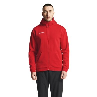 Craft Kapuzenpullover Community 2.0 Logo Full Zip Hoodie (Baumwolle/Polyester) rot Herren