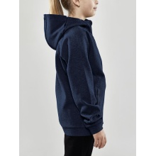 Craft Kapuzenpullover Core Soul Full Zip Hood (weiches Material, mit Reißverschlusstaschen) navyblau Kinder