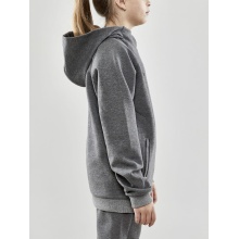 Craft Kapuzenpullover Hoodie Core Soul Sweatshirt (komfortable Passform) dunkelgrau Kinder