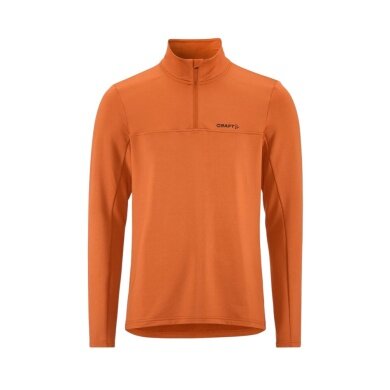 Craft Sport-Langarmshirt CORE Gain (Midlayer, Half-Zip) buff orange Herren