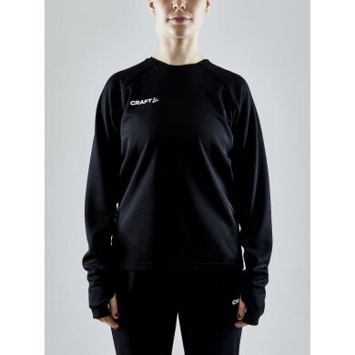 Craft Sport-Langarmshirt Evolve Crew Neck - aus Stretchmaterial - schwarz Damen