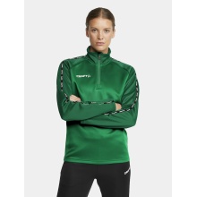 Craft Sport-Langarmshirt Squad 2.0 Halfzip (ergonomisches Design, hohe Elastizität) grün Damen
