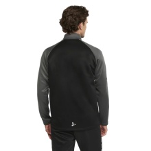 Craft Sport-Langarmshirt Squad 2.0 Halfzip (ergonomisches Design, hohe Elastizität) schwarz/grau Herren