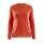 Craft Sport-Langarmshirt (Trikot) Squad Solid - hohe Elastizität, ergonomisches Design - orange Damen