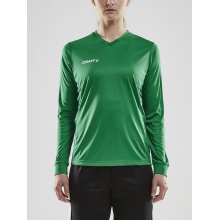 Craft Sport-Langarmshirt (Trikot) Squad Solid - hohe Elastizität, ergonomisches Design - grün Damen
