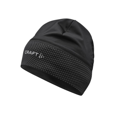 Craft Mütze Lumen Fleece Hat 2 (rec. Polyester, weiches Material) schwarz - 1 Stück
