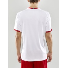 Craft Sport-Tshirt (Trikot) Progress 2.0 Graphic Jersey - leicht, funktionell und Stretchmaterial - weiss/rot Herren