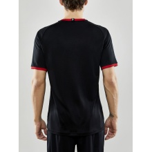 Craft Sport-Tshirt (Trikot) Progress 2.0 Graphic Jersey - leicht, funktionell und Stretchmaterial - schwarz/rot Herren