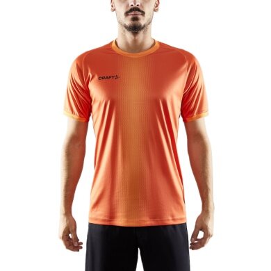 Craft Sport-Tshirt (Trikot) Progress 2.0 Graphic Jersey - leicht,funktionell und Stretchmaterial - orange/schwarz Herren