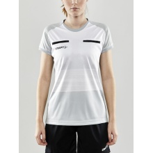 Craft Sport-Shirt Evolve Referee (rec. Polyester, Mesh-Einsätze) platinumgrau Damen