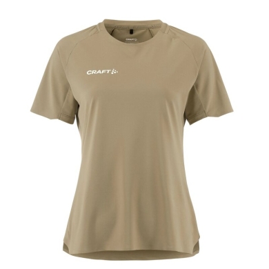 Craft Sport-Shirt Extend 2.0 Jersey (100% rec. Polyester, feuchtigkeitstransport) beige Damen