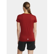 Craft Sport-Shirt Extend Jersey (rec. Polyester, Mesh-Einsätze) weinrot Damen