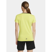 Craft Sport-Shirt Extend Jersey (rec. Polyester, Mesh-Einsätze) gelb Damen