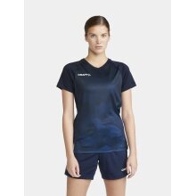 Craft Sport-Shirt (Trikot) Premier Fade Jersey (rec. Polyester, V-Ausschnitt) navyblau Damen