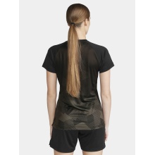 Craft Sport-Shirt (Trikot) Premier Fade Jersey (rec. Polyester, V-Ausschnitt) schwarz Damen