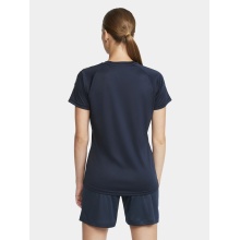 Craft Sport-Shirt Squad 2.0 Contrast Jersey (hohe Elastizität, bequeme Passform) navyblau Damen