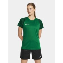 Craft Sport-Shirt Squad 2.0 Contrast Jersey (hohe Elastizität, bequeme Passform) grün Damen