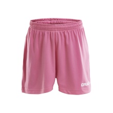 Craft Sporthose (Short) Squad Solid WB - mit Innenshort, elastisches Material - pink Kinder