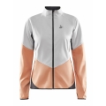 Craft Softshelljacke Glide (winddicht, wasserabweisend) grau/pfirsisch Damen