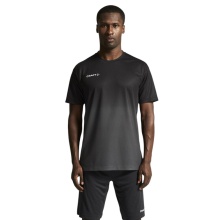 Craft Sport-Tshirt Evolve 2.0 Structured Graphic Jersey (elastisches Material) schwarz/granitegrau Herren