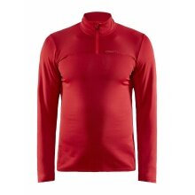 Craft Sport-Langarmshirt CORE Gain (Midlayer, Half-Zip) rot Herren