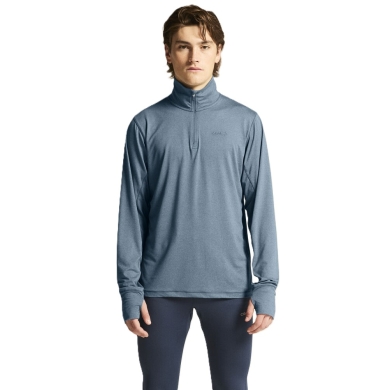 Craft Sport-Langarmshirt Flow Half-Zip (leicht, weiches Tragegefühl) blau Herren