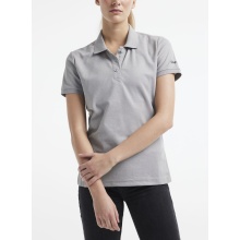 Craft Sport-Polo Core Unify (funktionelles Recyclingpolyester) hellgrau Damen